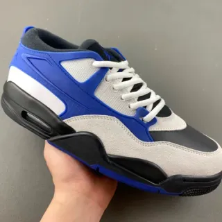 Nike Zoom 2K Blue Gray Low-Top Cage-Overlay Lifestyle Sneakers