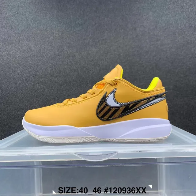Nike Zoom Freak Yellow White Low-Top Basketball Shoes 2