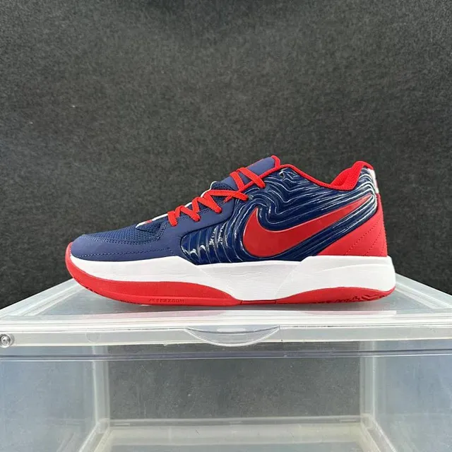 Nike Zoom Kobe Navy Red Chaussures de basket-ball low-top overlay texturé ondulé 2