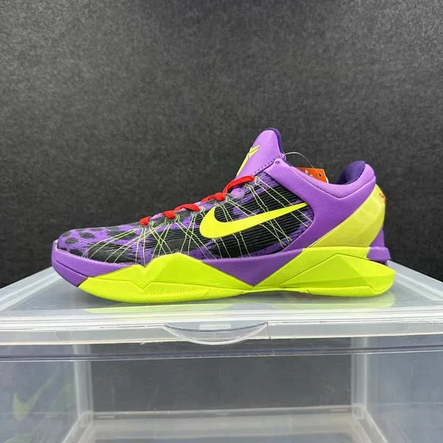 Nike Zoom Kobe VI Christmas Purple Neon Yellow Basketball Shoes 2