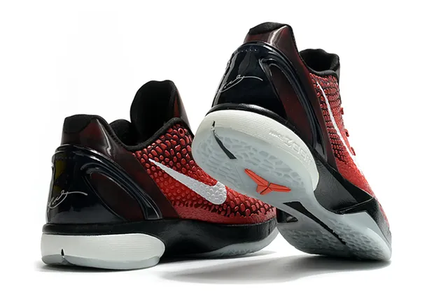 Nike Zoom Kobe VI Red Black Basketball Shoes 2