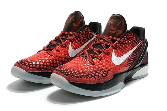Nike Zoom Kobe VI Red Black Basketball Shoes 3