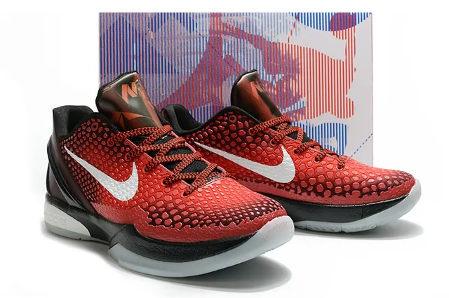 Nike Zoom Kobe VI Red Black Basketball Shoes 5
