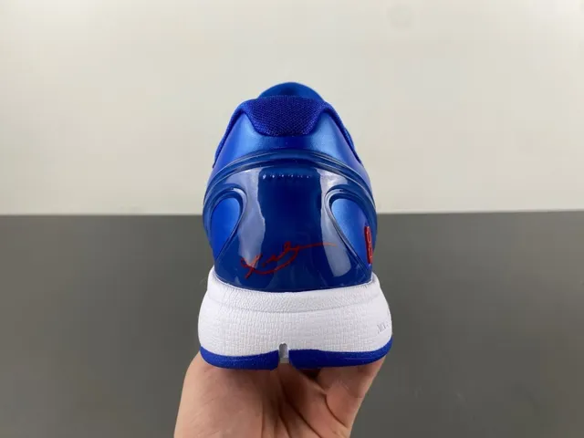 Nike Zoom Kobe VI Royal Blue White Basketball Shoes 3