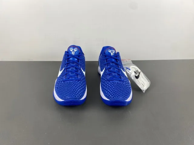 Nike Zoom Kobe VI Royal Blue White Basketball Shoes 12