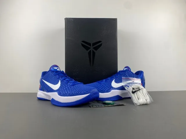 Nike Zoom Kobe VI Royal Blue White Basketball Shoes 13