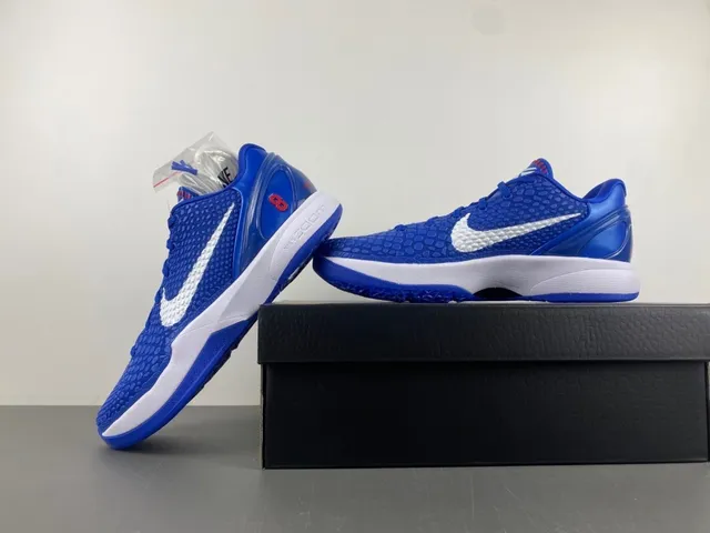 Nike Zoom Kobe VI Royal Blue White Basketball Shoes 14