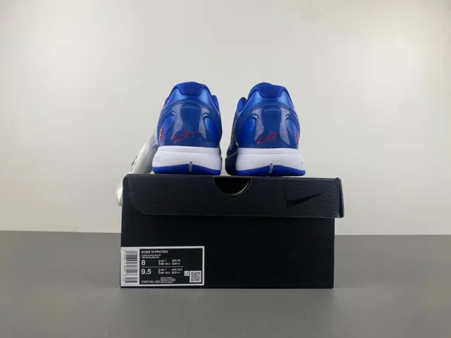 Nike Zoom Kobe VI Royal Blue White Basketball Shoes 17