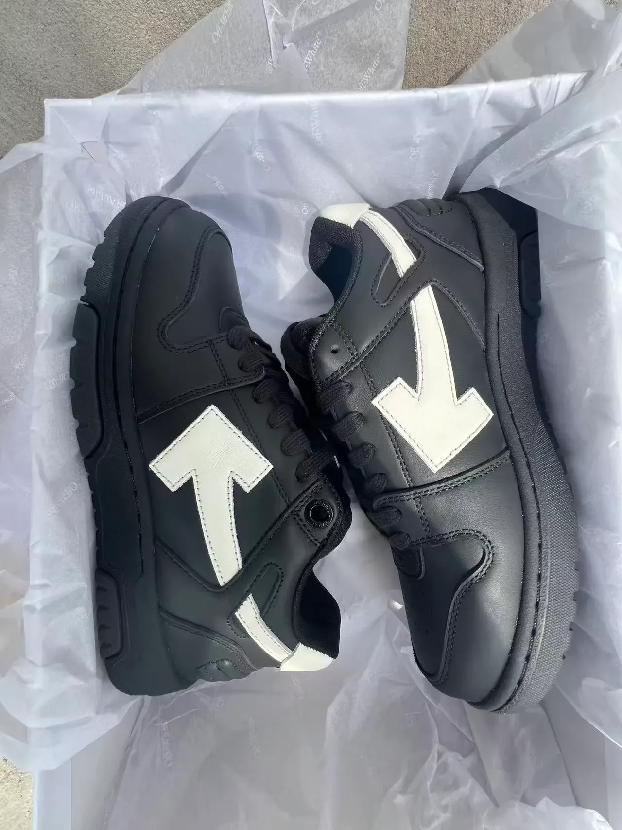 Off-White Preto Logo de seta diagonal Solado esculpido chunky Tênis lifestyle 9
