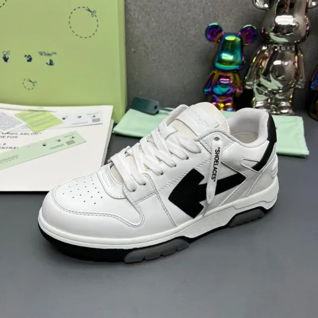 Off-White أसود تصميم صناعي شعار سهم حذاء أسلوب حياة 4