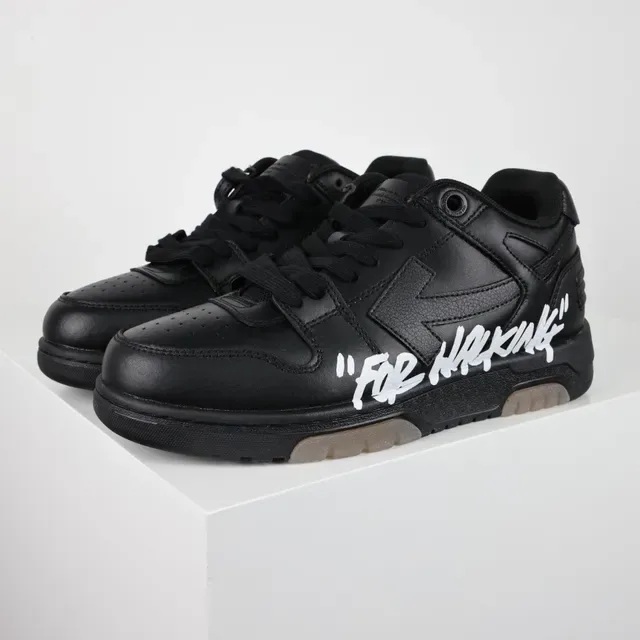 Off-White For Walking Chaussures Lifestyle en Cuir Noir 2