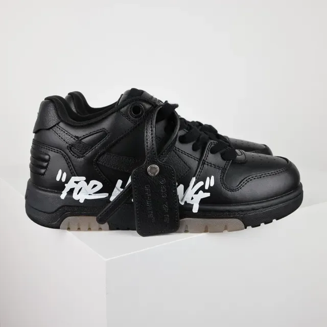 Off-White For Walking Chaussures Lifestyle en Cuir Noir 3