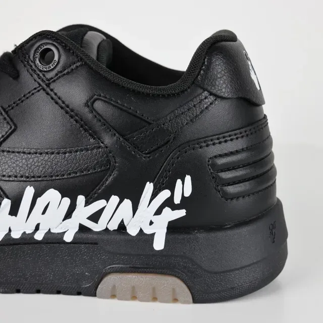 Off-White For Walking Chaussures Lifestyle en Cuir Noir 4