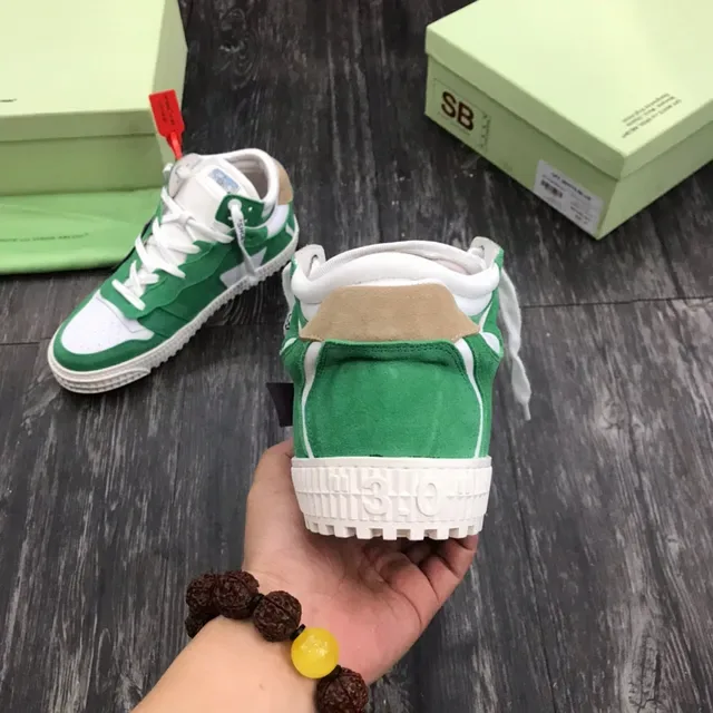 Off-White Vert Violet Déconstruction Industrielle Patch Flèche Oversized Sneakers Lifestyle 3