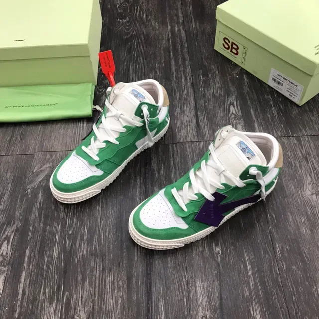 Off-White Vert Violet Déconstruction Industrielle Patch Flèche Oversized Sneakers Lifestyle 8