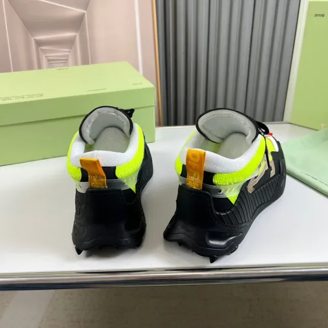 Off-White Industrial Runner Sneakers Jaune Néon Noir Chunky 6