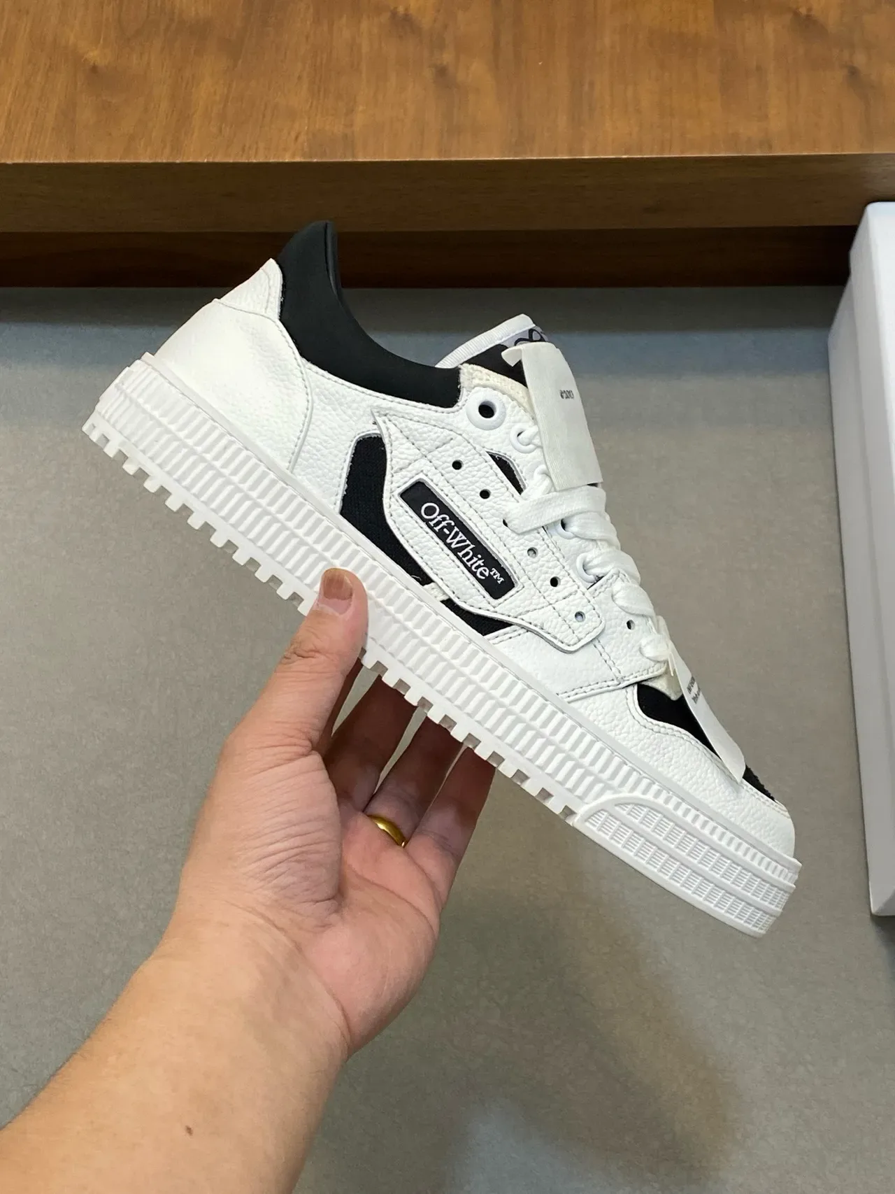 Off-White Industrial Strap White and Black Lifestyle Sneakers 5