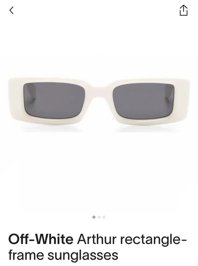 Off-White Oeri127 Arthur Monture Noire Lentille Verte Lunettes de soleil 7