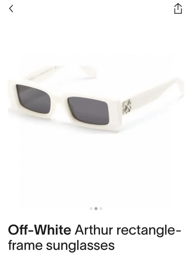 Off-White Oeri127 Arthur Monture Noire Lentille Verte Lunettes de soleil 9