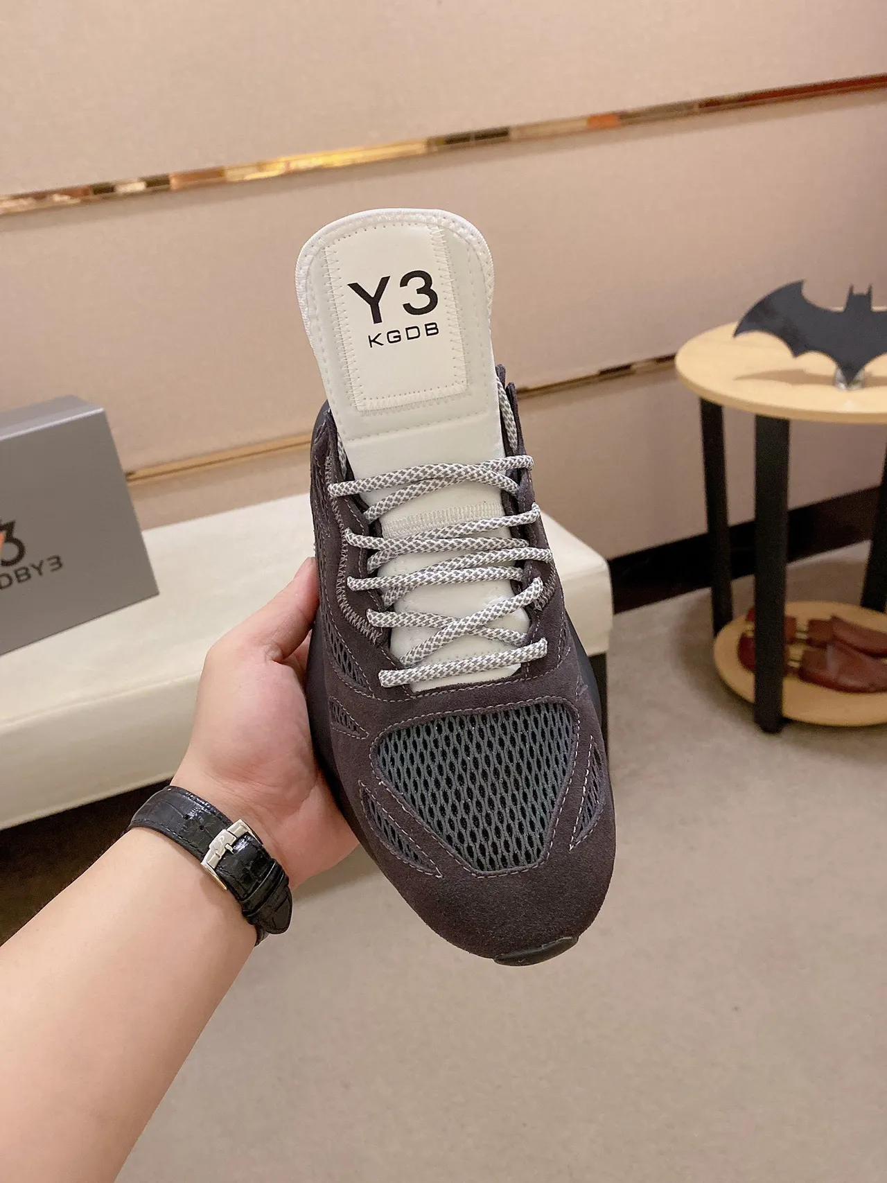 Off-White Runner Marron Blanc Noir Jaune Col à Zip Sneaker à grosses semelles 8