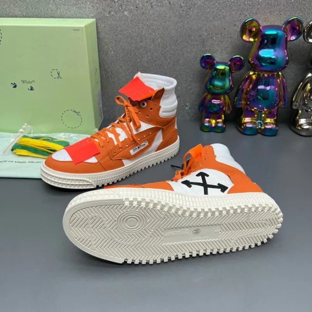 Off-White The Ten Orange Chaussures Lifestyle à Conception Industrielle Hautes 2