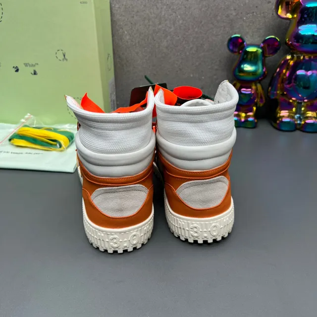 Off-White The Ten Orange Chaussures Lifestyle à Conception Industrielle Hautes 3
