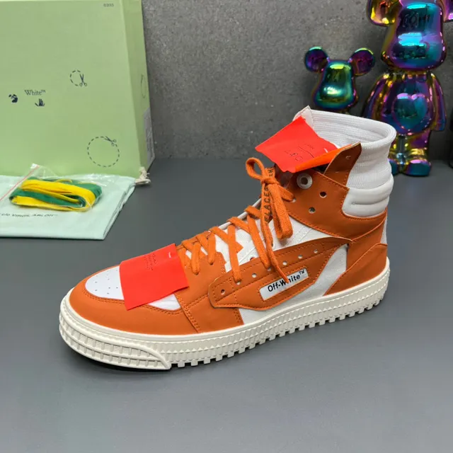 Off-White The Ten Orange Chaussures Lifestyle à Conception Industrielle Hautes 4