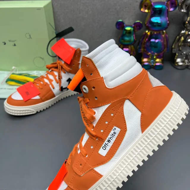 Off-White The Ten Orange Chaussures Lifestyle à Conception Industrielle Hautes 5