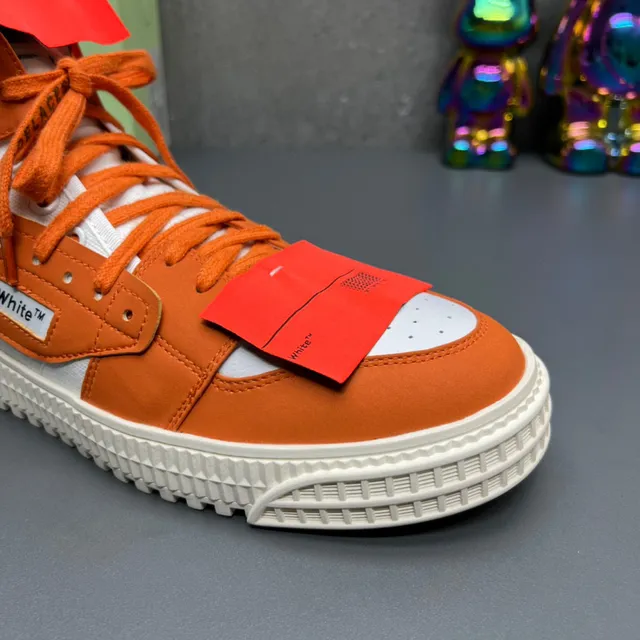 Off-White The Ten Orange Chaussures Lifestyle à Conception Industrielle Hautes 6