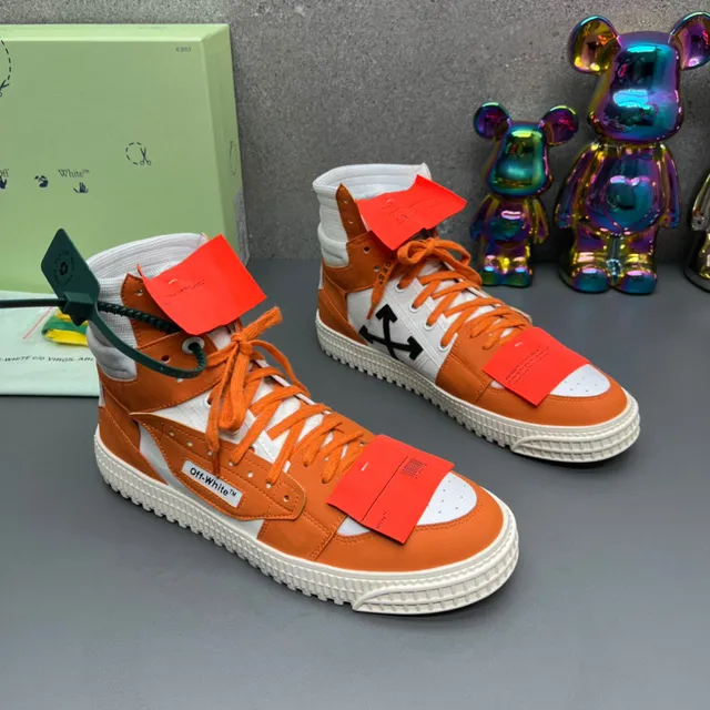 Off-White The Ten Orange Chaussures Lifestyle à Conception Industrielle Hautes 7