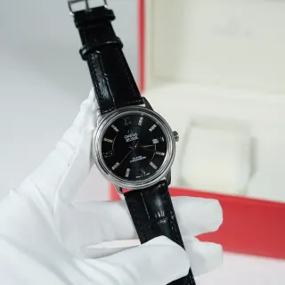 Omega De Ville Co-Axial Chronometer Black Dial Mechanical Watch