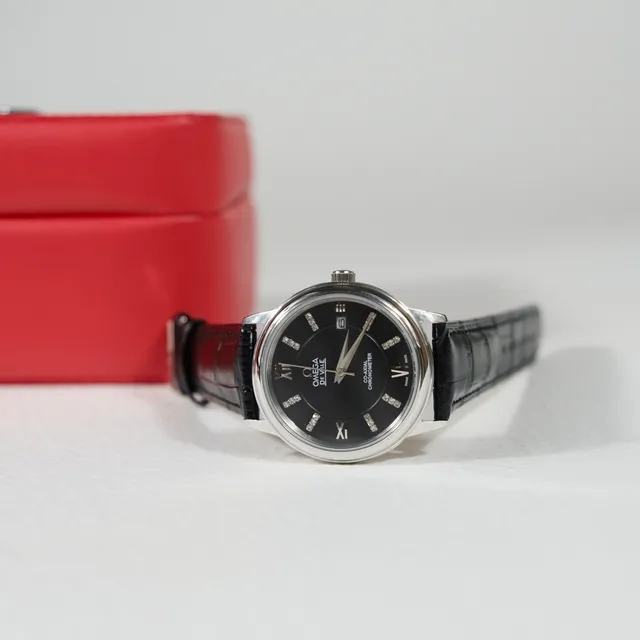 Omega De Ville Co-Axial Chronometer Black Dial Mechanical Watch 6