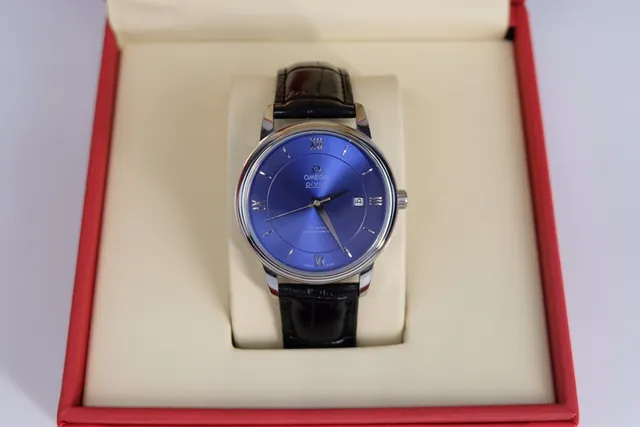 Omega De Ville Co-Axial Chronometer Blue Dial Mechanical Watch 2
