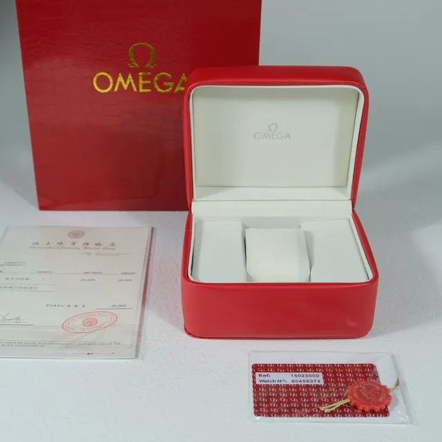 Omega De Ville Esfera Blanca Correa de Cuero Marrón Reloj Mecánico 2