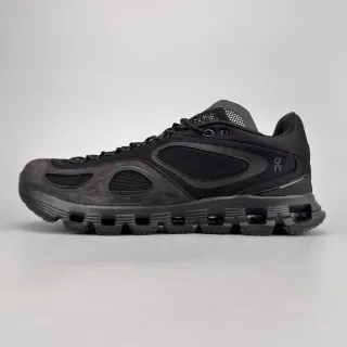 On Black Monochrome Mesh And Suede Upper Lifestyle Sneakers