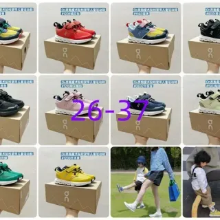 On Cloud Green Yellow Laceless Dual Velcro Strap Lifestyle Sneakers