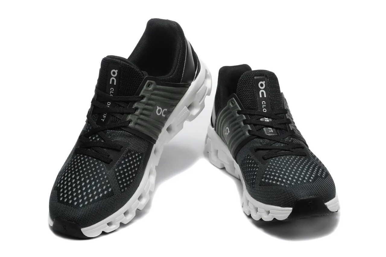 On Cloudmonster Black and White Tênis de corrida 2