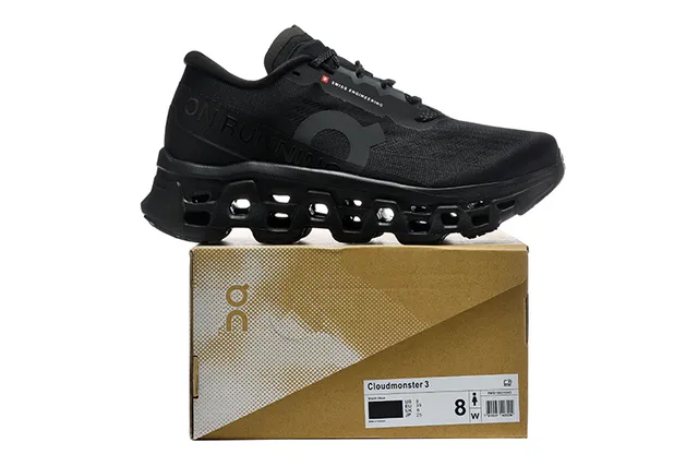 On Cloudmonster Black Running Shoes 2