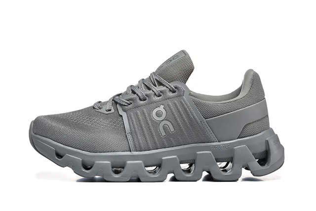 On Cloudmonster Gray Running Shoes 5