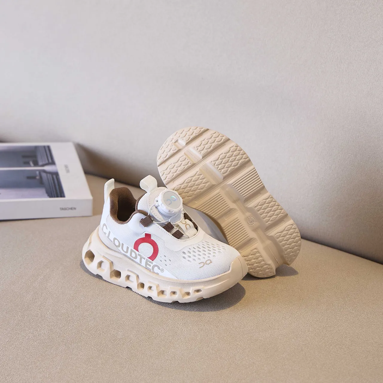 On Cloudmonster Kids Laceless Chunky Sneakers 13