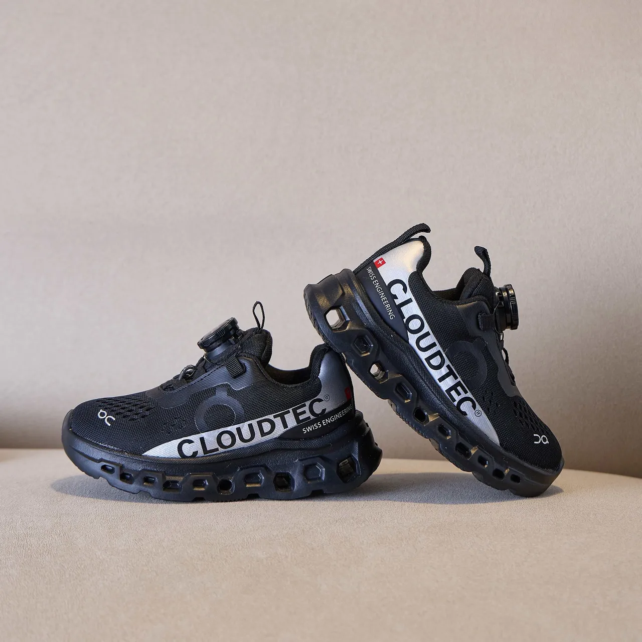 On Cloudmonster Kids Laceless Chunky Sneakers 19