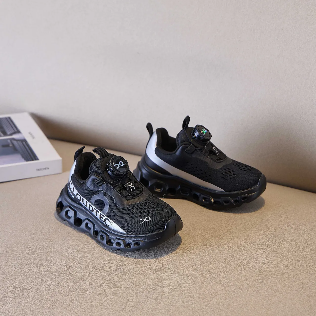 On Cloudmonster Kids Laceless Chunky Sneakers 20