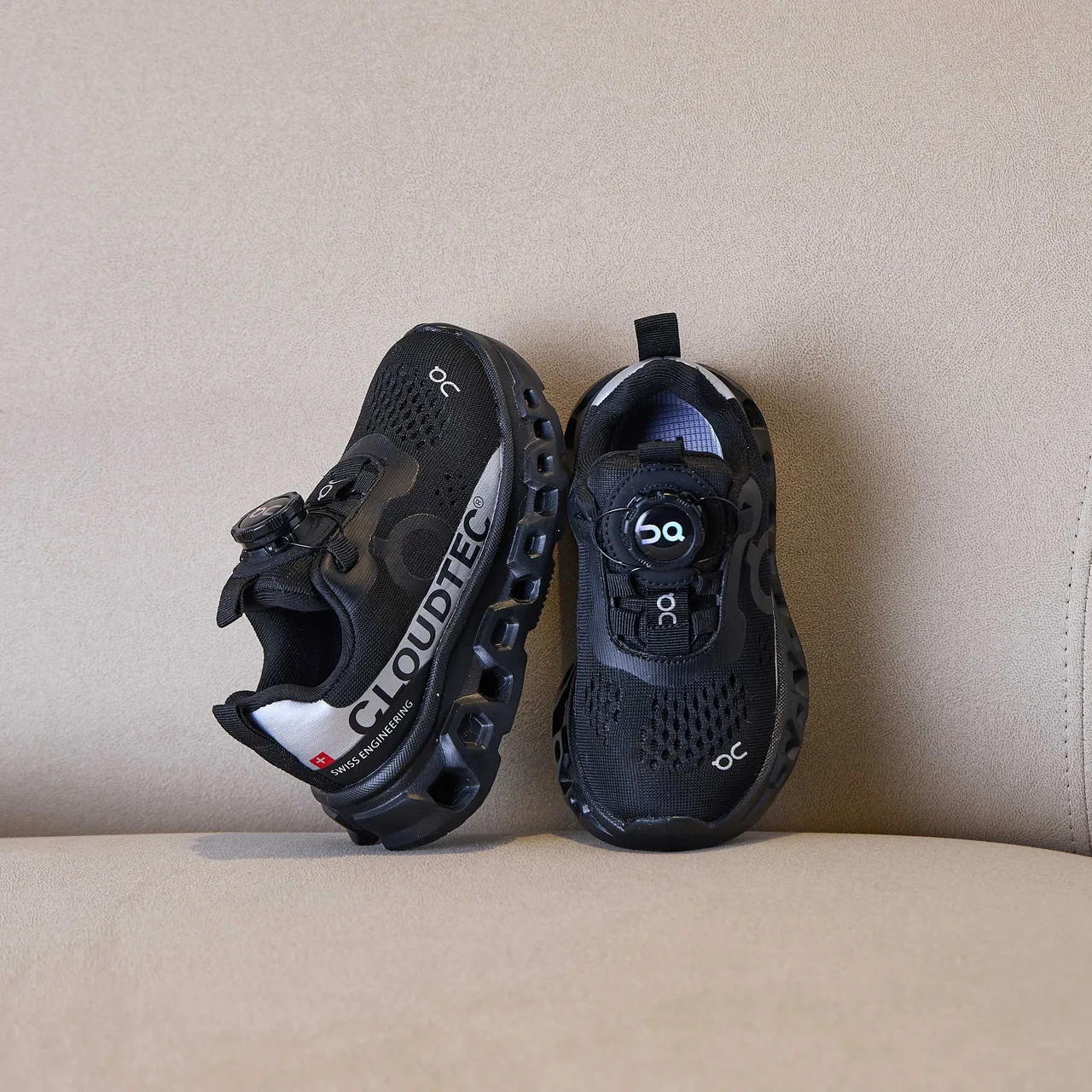 On Cloudmonster Kids Laceless Chunky Sneakers 22