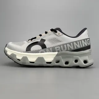 On Cloudmonster Gris claro negro zapatos de correr
