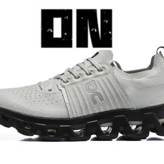 On Cloudmonster Light Gray Black रनिंग जूते