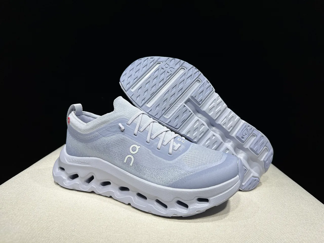 On Cloudmonster Light Gray Running Shoes 5