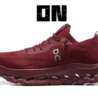On Cloudmonster Maroon Knit أحذية جري