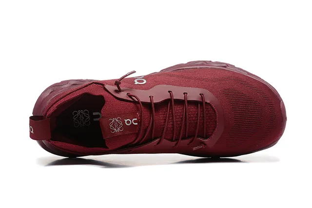 On Cloudmonster Maroon Knit Running Shoes 3