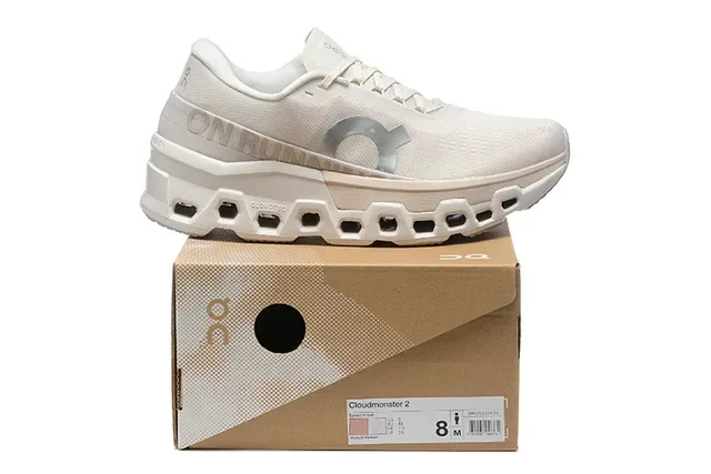 On Cloudmonster Off-White Running Shoes 2