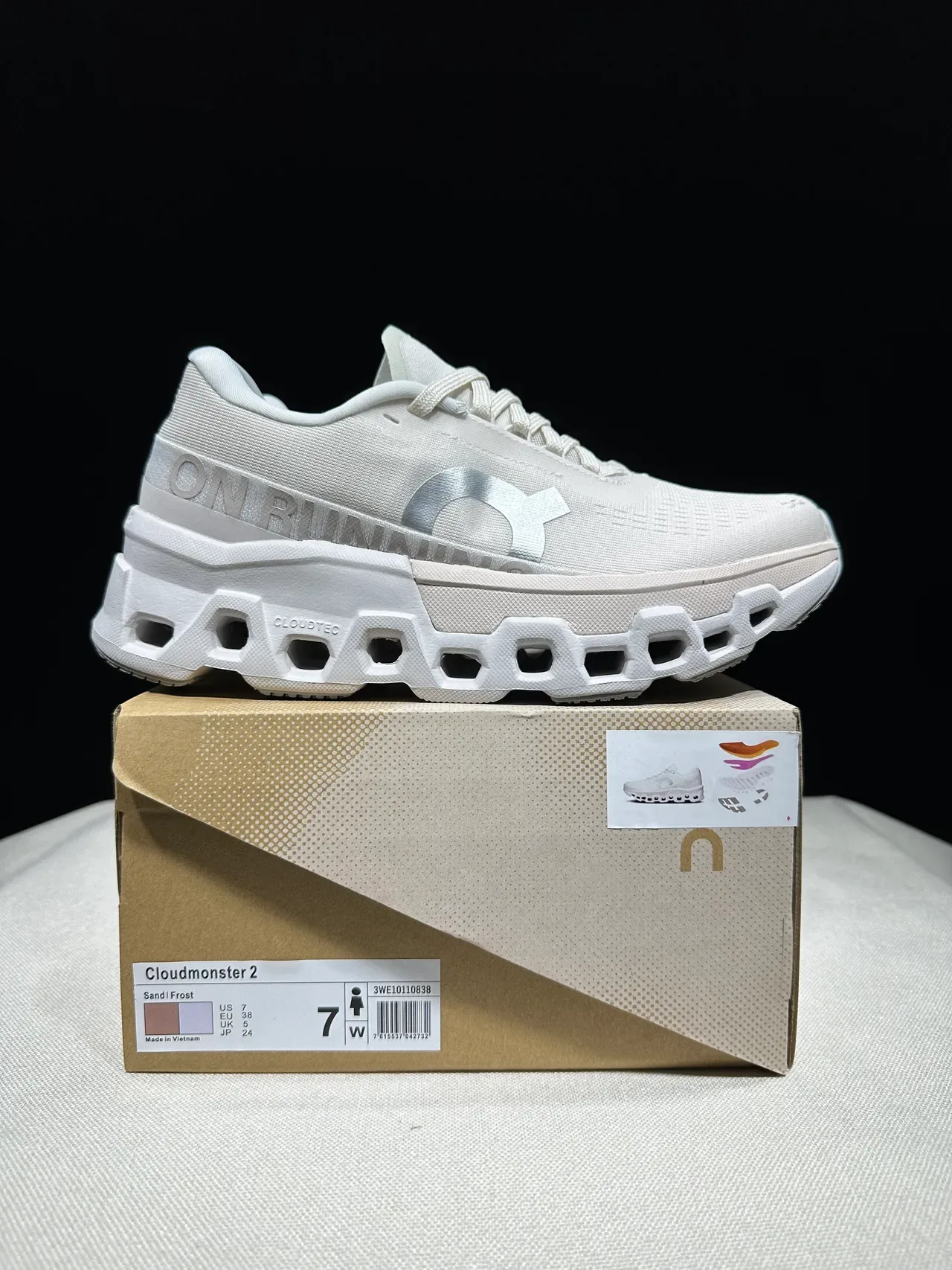 On Cloudmonster Off-White Running Shoes 11
